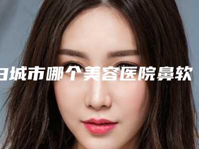 白城市哪个美容医院鼻软骨垫鼻子好(白城康丽亚医疗美容门诊部终于入围了)