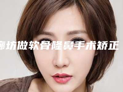 廊坊做软骨隆鼻手术矫正手术是否安全