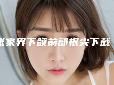 张家界下颌前部根尖下截骨术的价格高吗